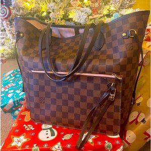 AUTHENTIC LOUIS VUITTON DAMIER EBENE NF MM
